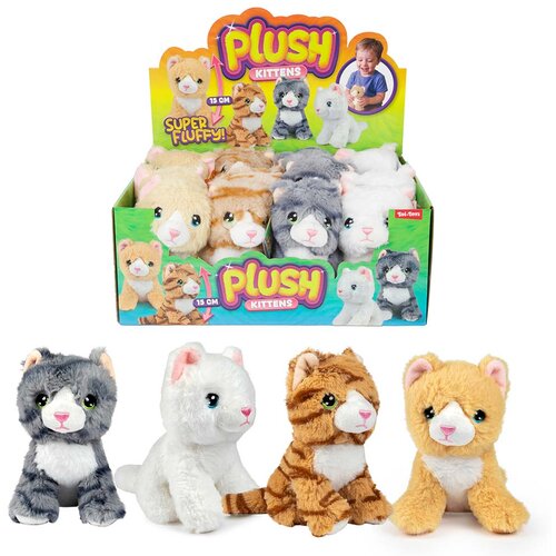 Magic Toys Slatka plišana mačkica 15 cm, u više varijanti, 1 kom Cene