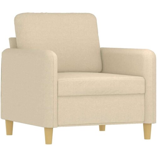  4-dijelni set sofa s jastucima krem od tkanine Slike