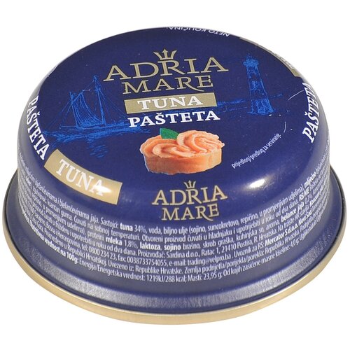 Nepoznato pašteta adria mare tuna 95g Cene