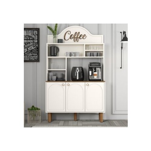 Hanah home bohem 861 višenamenska vitrina za kafe u beloj boji (845HCT5822) Cene