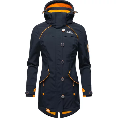 Marikoo Tehnička jakna 'Soulinaa' mornarsko plava / narančasta / bijela