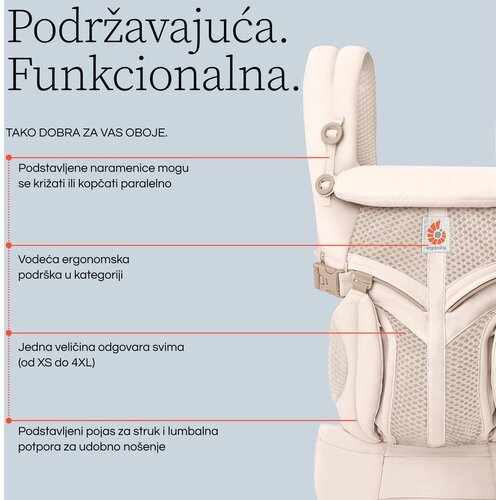 Ergobaby Omni Classic Mesh nosiljka Charcoal Grey Slike