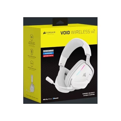 Corsair Slu&amp;scaron;alice Wireless gaming Void RGB Elite bele CA-9011380-WW Slike