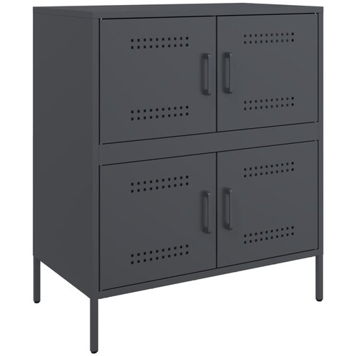VidaXL Komoda antracitna 68x39x79 cm jeklo, (21274320) Slike