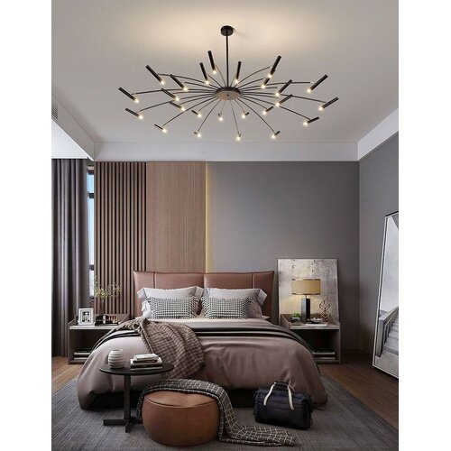 Toolight stropna svjetiljka sa staklenom kuglom APP1196-15CP black Slike