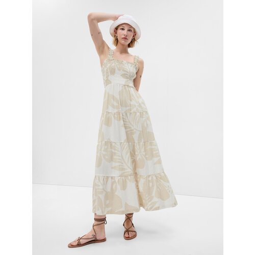 GAP Linen Floral Maxi Dress - Women Cene