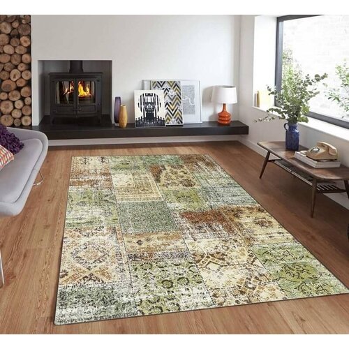  sa gumenom podlogom 120x180cm - zeleno-braon mozaik, TG-1131 Cene
