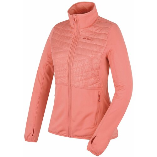 Husky Women's zip-up sweatshirt Airy L light orange Slike