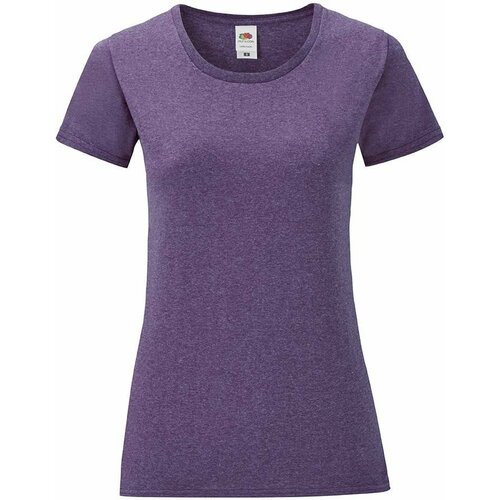 Fruit Of The Loom Purple Iconic women's t-shirt in combed cotton Cene