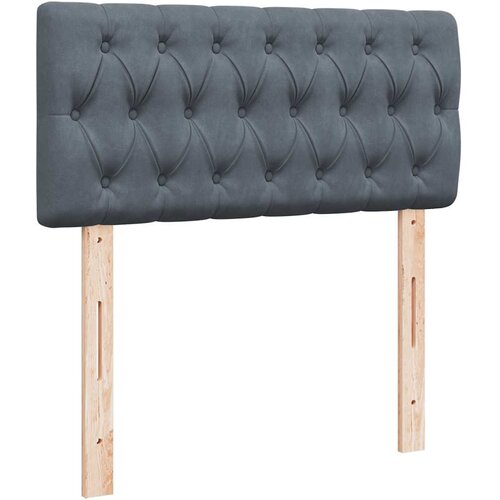 Box spring krevet s madracem tamnosivi 90x190 cm bar&amp;scaron;unasti Slike