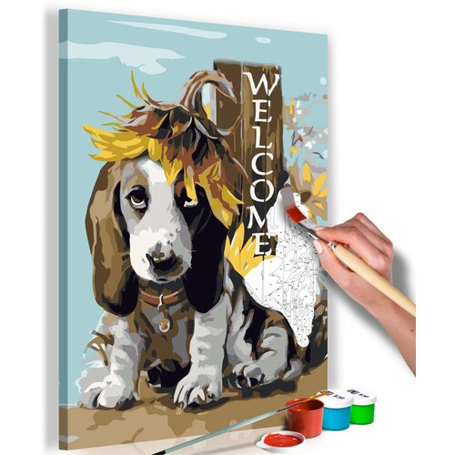  Slika za samostalno slikanje - Dog and Sunflowers 40x60 Cene