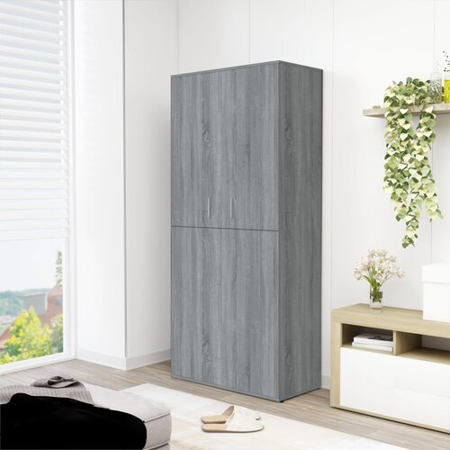 vidaXL Omarica za čevlje siva sonoma 80x39x178 cm konstruiran les Cene