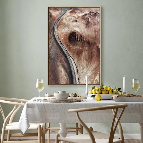  Slika - Mountain Serpentine (1 Part) Vertical 80x120 U prirodnom drvenom okviru Cene