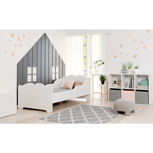 Kobi Furniture Anna - enojna postelja 160x80 bela, v kompletu z vzmetnico, (20630391) Cene