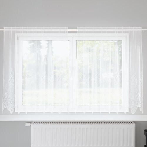 vidaXL Zavjese sa zavjesama Bijelo 200 x 140 cm Poliester Cene