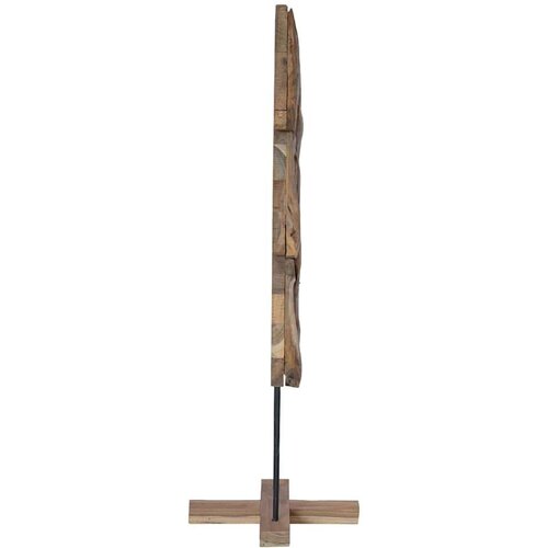 VidaXL Božićno drvce s stalakom Smeđa 120 cm Masivna tikovina Slike