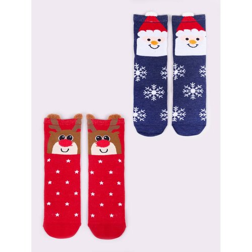 Yoclub Kids&amp;#039;s Christmas 3Pack Socks SKA-X017U-AA00-0002 Slike