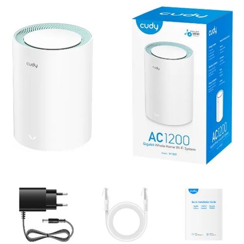 Cudy SET * WR300 N300 Wi-Fi Router + M1300 1-pack AC1200 MESH (3999) Cene