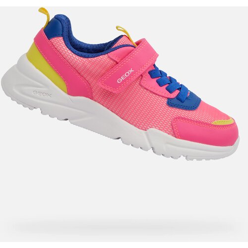 Geox Pink Girls' Loftus Sneakers - Girls Cene
