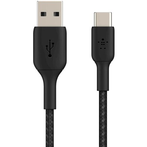Belkin USB-C/USB-A Cable 3m braided, black CAB002bt3MBK Slike