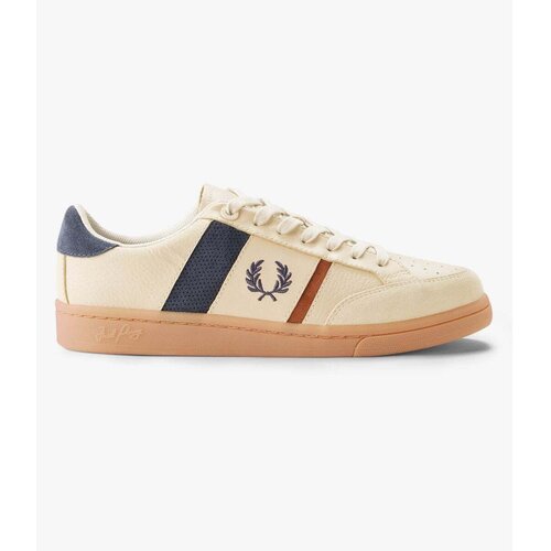 Fred Perry Modne superge Leather B725 Tennis Shoe Oatmeal pisana Slike
