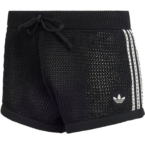 Adidas Hlače &amp;#039;KNITTED CROCHET&amp;#039; crna / bijela Slike