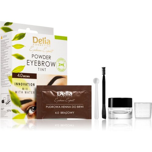 Delia Cosmetics Eyebrow Expert tonirana barva za obrvi odtenek 4.0 Brown 4 g Slike