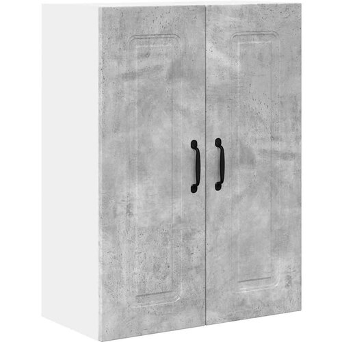 VidaXL zidni kuhinjski ormarić s policom betonski sivi 60 x 31 x 80 cm Slike