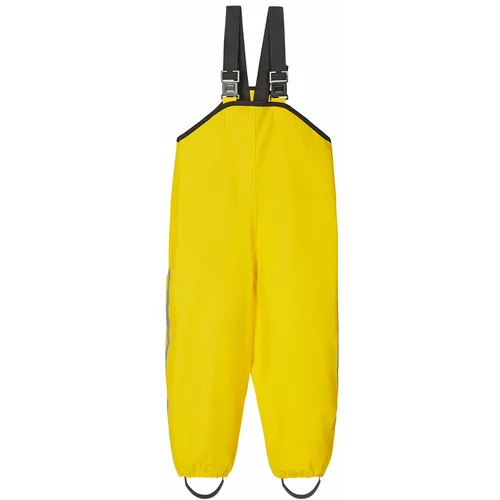 Reima Otroške dežne hlače rumena barva
