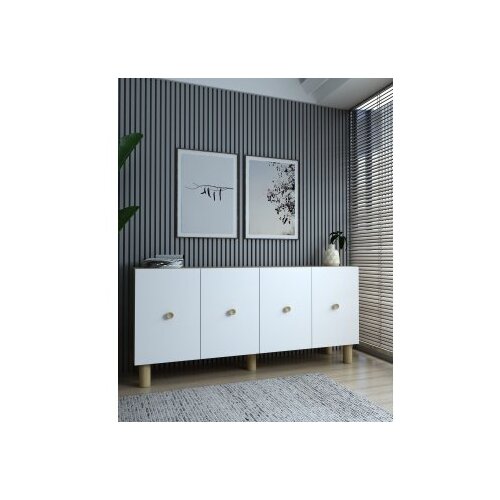 Hanah home komoda mono KB150 bohem sapphire oak white Slike