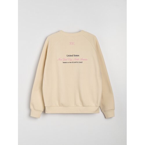Sinsay Crewneck duks s izvezenim natpisom NYC Slike