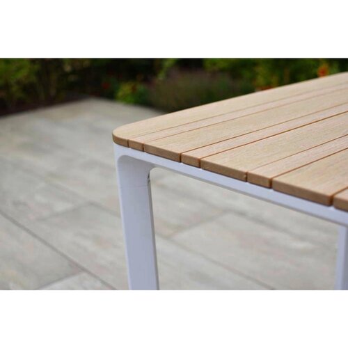 Gardenson VRTNA GARNITURA PISA aluminij siva, naravne barve, bela Slike