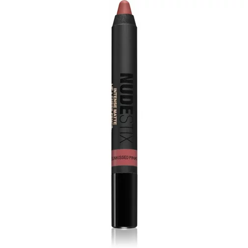 Nudestix Intense Matte univerzalni svinčnik za ustnice in lica odtenek Sunkissed Pink 2,8 g