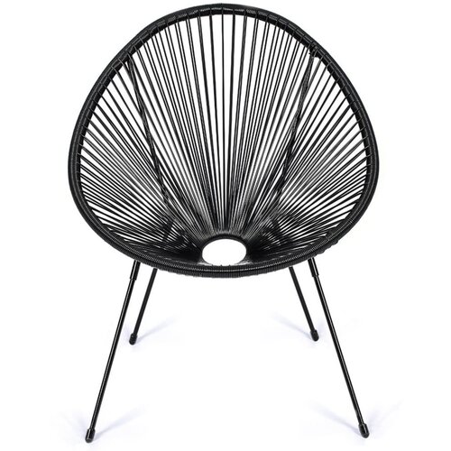 Bonami Selection Crna metalna/plastična vrtna fotelja Avocado Comfort – Cijene