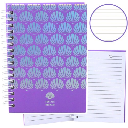  Holographic Shells Lined Notebook Purple A6 80 Sheets Cijene