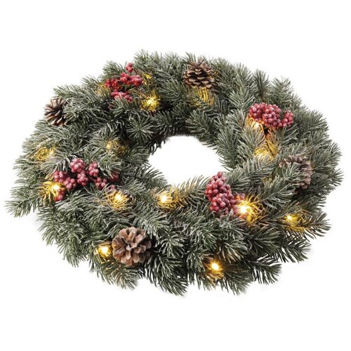 Retlux LED Božićni venac LED/2xAA prečnika 40 cm Slike
