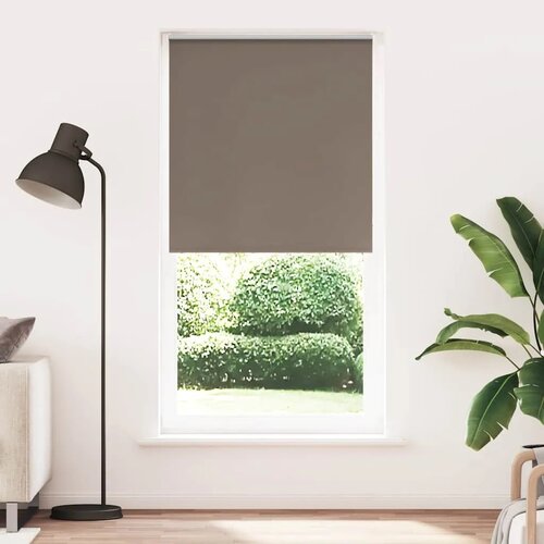 Rolo zavjesa za zamračivanje boje kave 95x230 cm &amp;Scaron;irina tkanine 90 7 cm Poliester - Boja kafe 230 cm 95 cm Slike