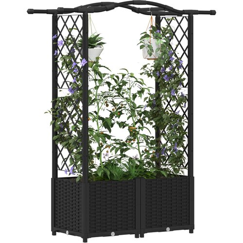  Povi&amp;scaron;eni krevet s mrežom i krovom Crna 125 x 40 x 138 cm PP Slike