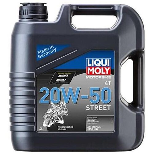 LIQUI-MOLY motorno olje Motorbike 4T 20W-50 Street, 4L, 1696 Slike