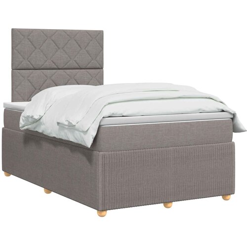  Boxspring krevet s madracem Sivosmeđa 120 x 200 cm Tkanina Slike