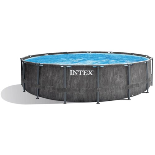 Intex frame pool prism greywood Ø 457 x 122 cm Cene