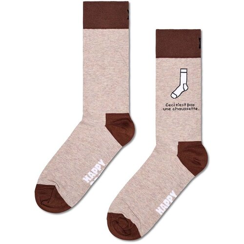 Happy Socks nogavice sockless sock bež barva, P001578 Cene