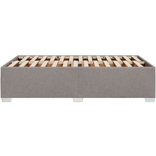 VidaXL Okvir kreveta Taupe 120x190 cm Tkanina Slike