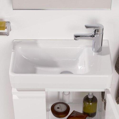 Laufen H8159540001041 Pro S 48 x 28 cm desna izvedba keramični umivalnik z odprtino za armaturo Slike