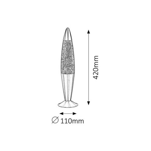 Rabalux glitter lava lampa E14 25W zelena Cene