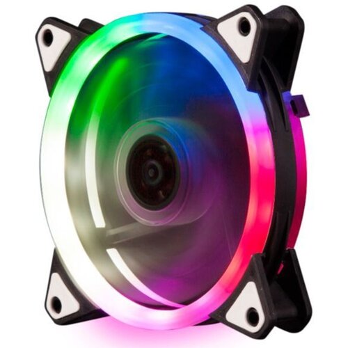 NaviaTec PC Case Dual Ring RGB Fan 12V 6pin power connector, 120mm Cijene