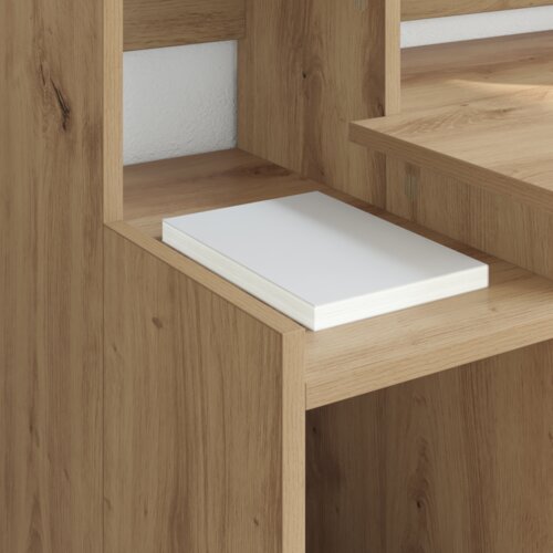 VidaXL Stol hrast artisan 97 x 45 x 90 cm Konstruirano drvo Slike