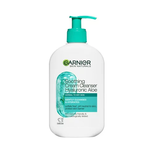 Garnier Skin Naturals aloe pomirjujoči gel za čiščenje s kremasto teksturo - Hyaluronic Aloe Cleansing Gel