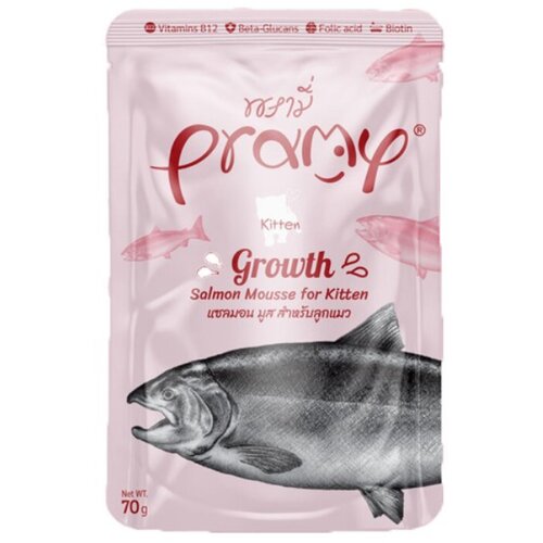Pramy Cat Growth mousse iz lososa za mladiče 70 g Slike