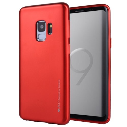 Goospery i-jelly metal tanek silikonski ovitek za samsung galaxy S9 plus G965 - rdeč Cene
